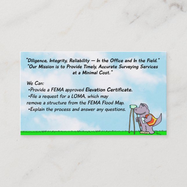 tyrmaybc5dec2013  tyr may business card t-rex (Front)