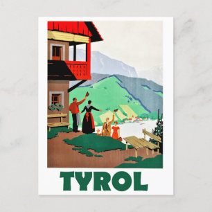 Tyrol, A Warm Welcome,  Postcard