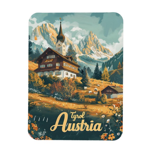 Tyrol Austria Magnet (Vertical)