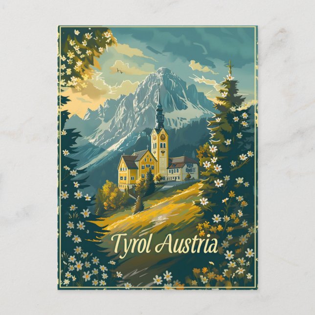 Tyrol Austria Vintage Postcard (Front)