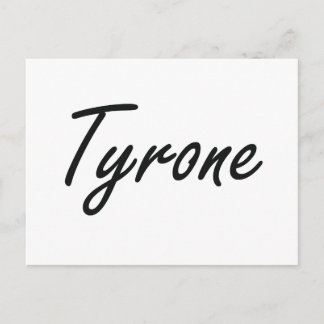 Tyrone Artistic Name Design Postcard