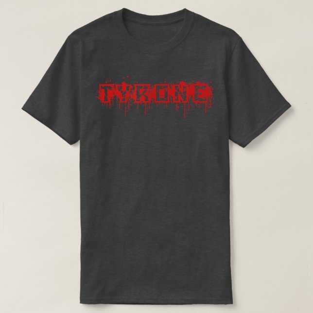 Tyrone  First Name Halloween Costume Personalised  T-Shirt (Design Front)