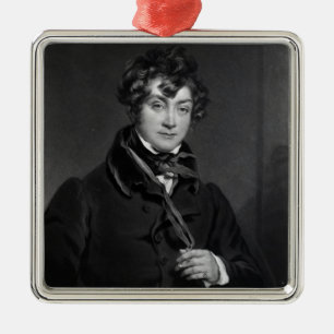 Tyrone Power, engraved by James Sands, c.1833 Metal Tree Decoration