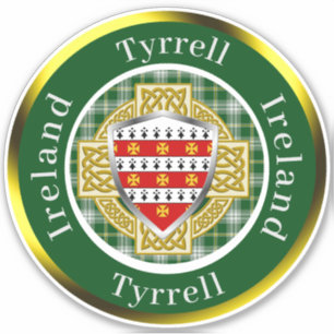 Tyrrell Irish Shield/Celtic Cross Personalised