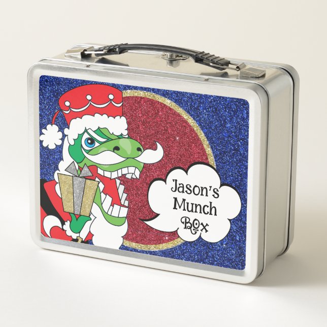TySantaSaurus Metal Lunch Box (Back)
