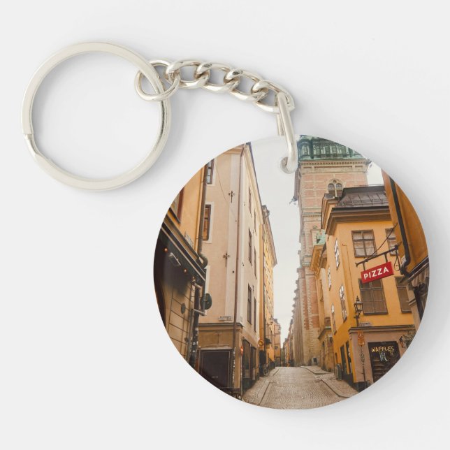 Tyska Brinken, Gamla Stan, Old Town, Stockholm Key Ring (Front)