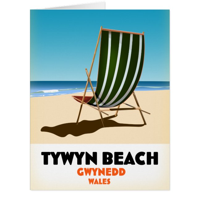 Tywyn beach Gwynedd Wales beach poster (Front)