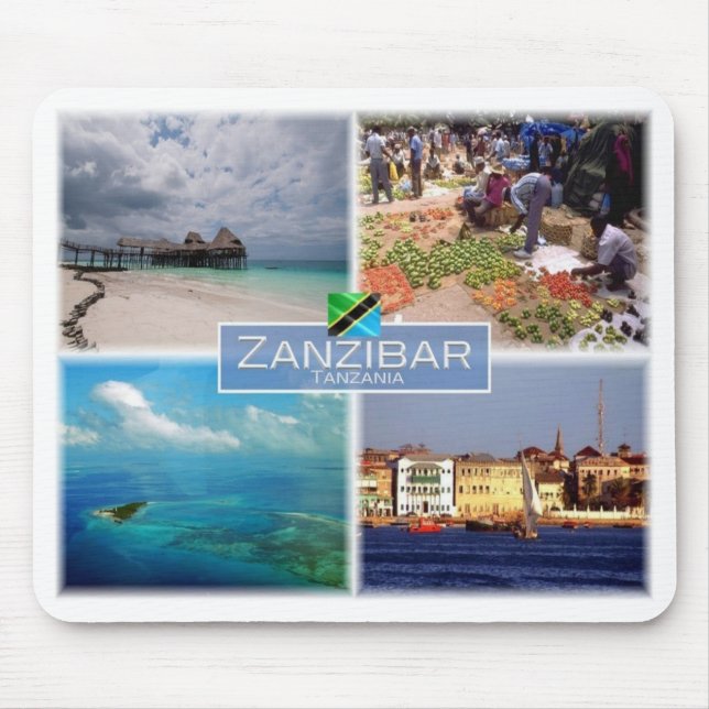 TZ Tanzania - Zanzibar - Mouse Pad (Front)