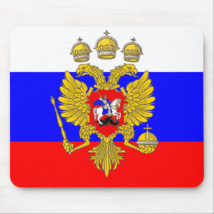 Tzar Of Muscovia, Russia flag Mouse Pad