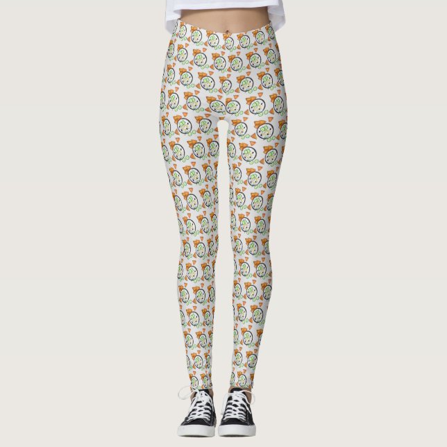 Tzatziki Greek Meze Dip Mediterranean Food Greece Leggings (Front)
