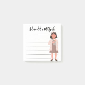 Tzedaka Mitzvah Notes - Girl Giving Tzedaka