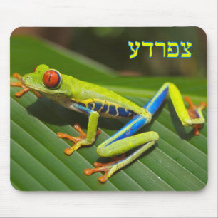 Tzefardea In Hebrew Meaning "Frog" Mouse Pad