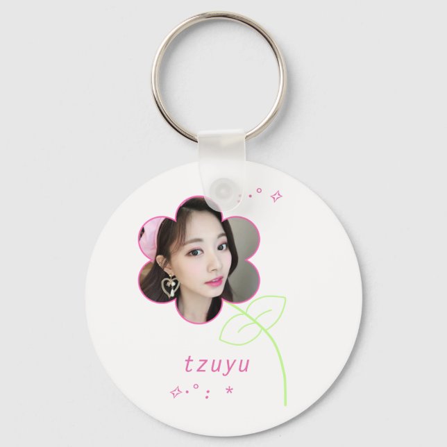Tzuyu Kpop Twice Cute Teen Aesthetic Key Ring (Front)