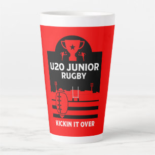 U20 Junior Rugby Players Latte Mug