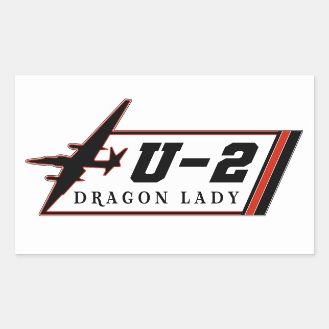 U2 Dragon Lady spy plane Rectangular Sticker (Front)