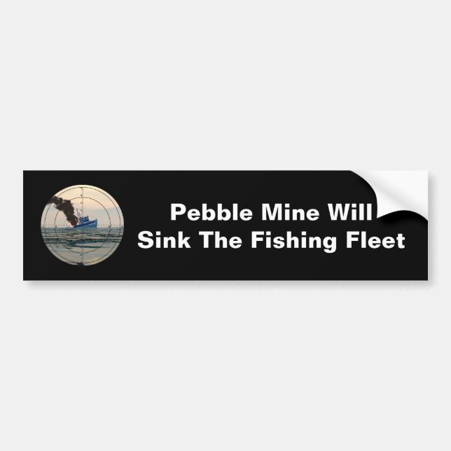 U-29 - Stop Pebble Mine Bumper Sticker (Front)