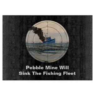U-29 - Stop Pebble Mine Cutting Board