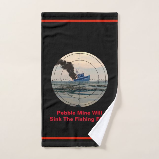 U-29 - Stop Pebble Mine Hand Towel (Hand Towel)