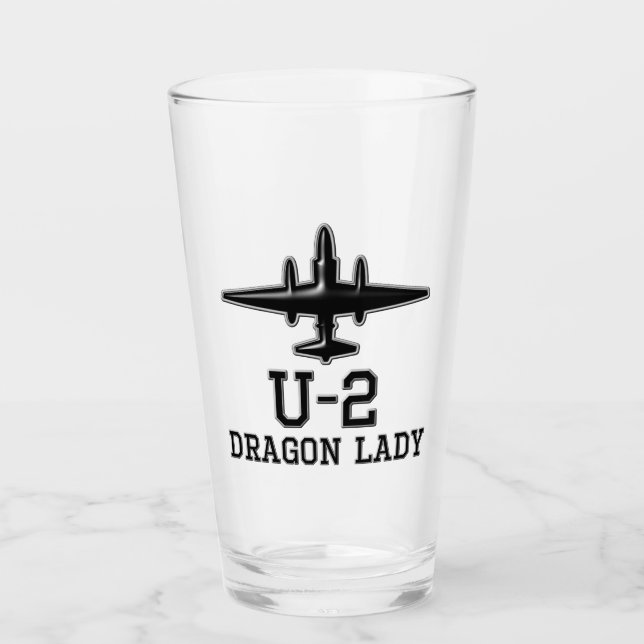 U-2 Spy Plane Glass (Front)