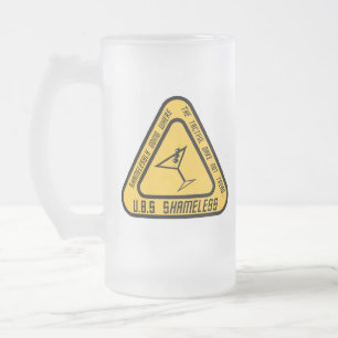 U.B.S Shameless Frosted Beer Mug