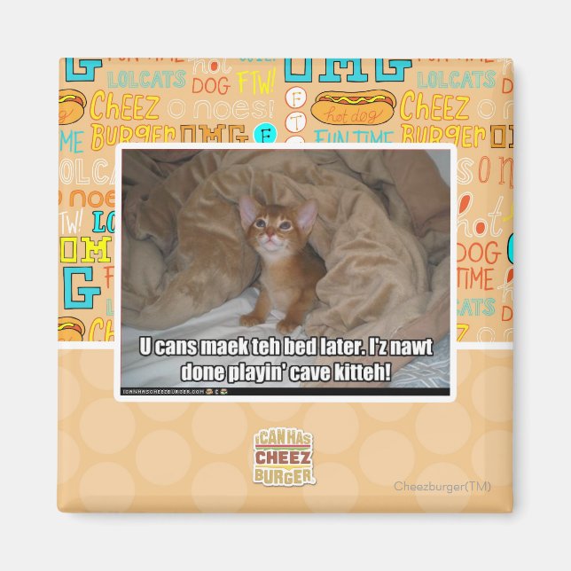 U can maek the bed later. magnet (Front)