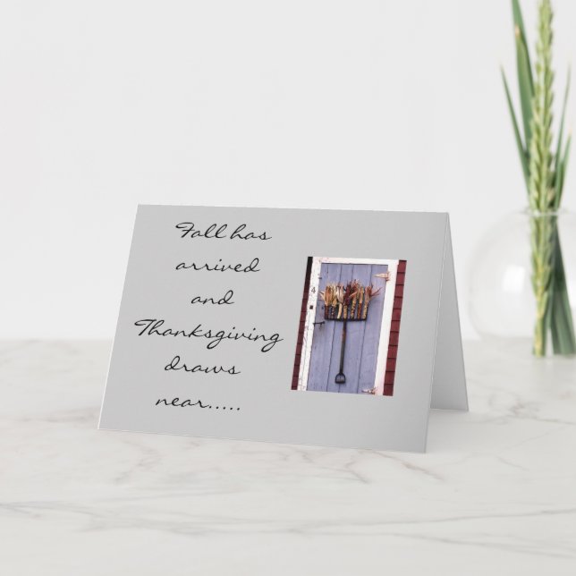 U COME TO HEART/MIND THANKSGIVING HOLIDAY CARD (Front)