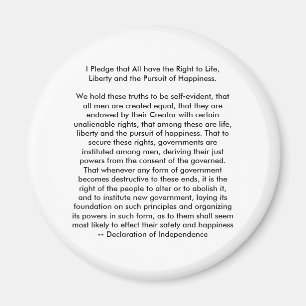 !!! U Create Declaration of Independence Magnet