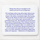 !!! U Create Declaration of Independence Mouse Pad<br><div class="desc">U Create I Pledge that All have the Right to Life, Liberty and the Pursuit of Happiness. We hold these truths to be self-evident, that all men are created equal, that they are endowed by their Creator with certain unalienable rights, that among these are life, liberty and the pursuit of...</div>