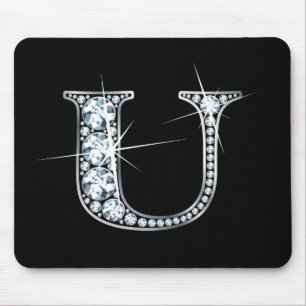 "U" Diamond Bling Mousepad