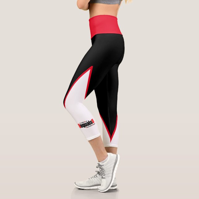 U equals U - HIV Undetectable - Science not Stigma Capri Leggings (Left)
