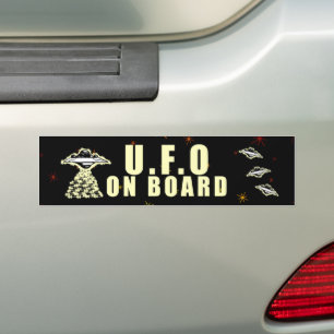 U.F.O On Board Bumper Sticker