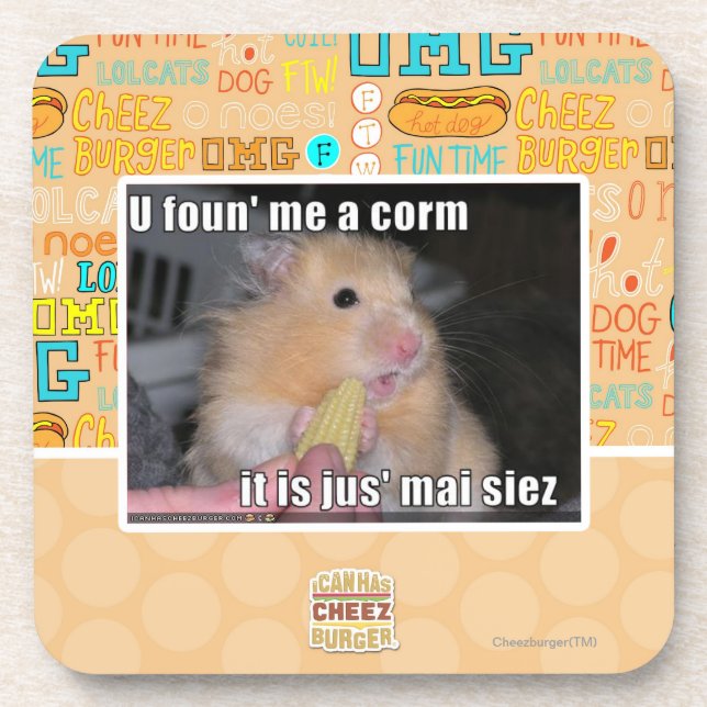U found me a corn coaster (Front)