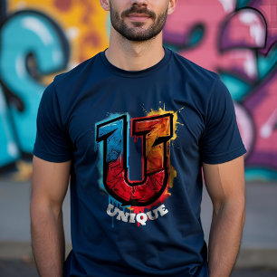 "U" Got the Look: Customisable Graffiti Monogram T-Shirt
