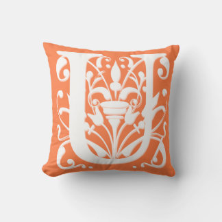 U Initial letter Monogram - Cushion