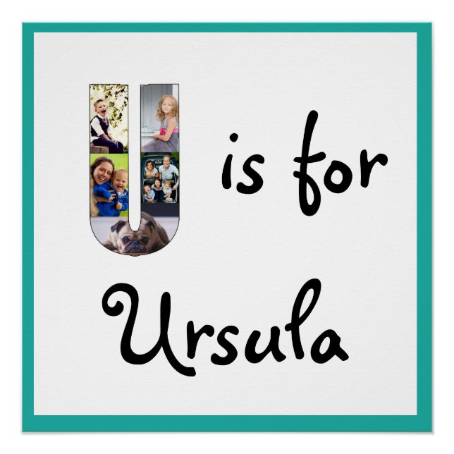 U is for Name Poster (Front)
