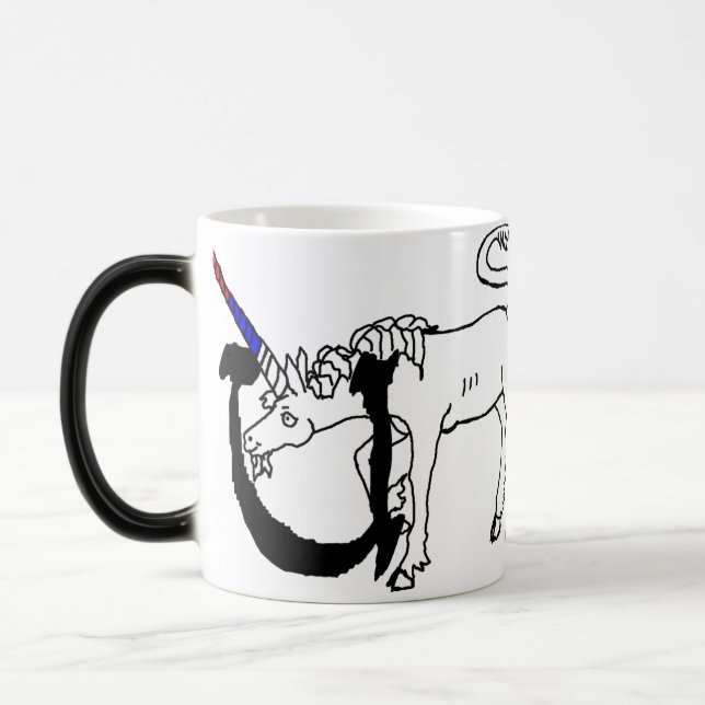 U is for Unicorn Magic Mug (Left)