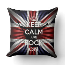 U.K Flag The union Jack and Keep calm and Rock On