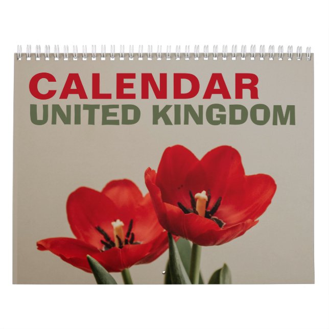 U.K. Nature Wall Calendar with Holidays 2026 (Cover)