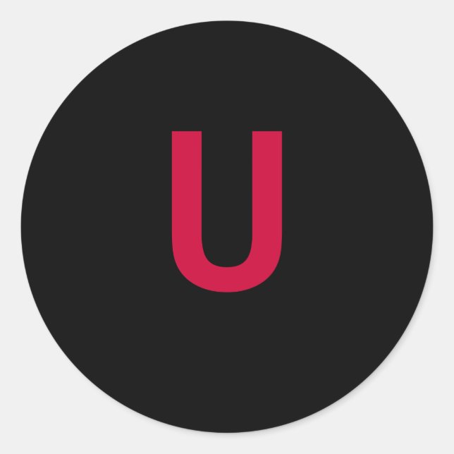 U LISTED DRUGS CLASSIC ROUND STICKER (Front)