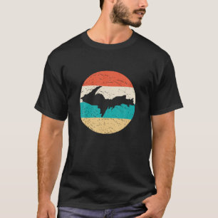 U P Yooper Retro Vintage Circle Upper Peninsula Of T-Shirt