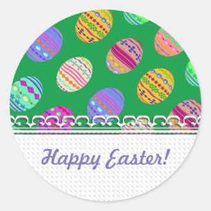 U-pick Colour/ Bedazzled Easter Eggs w/ Rhinestone Classic Round Sticker