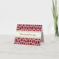 U pick Colour/ Brown Giraffe Print in Mosaic Tile