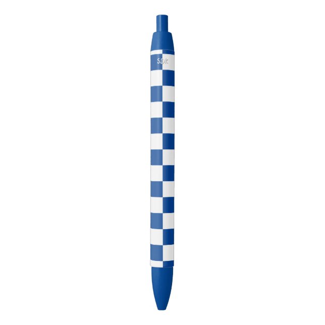 U-pick Colour White Chequered Tiles Blue Ink Pen (Front Vertical)