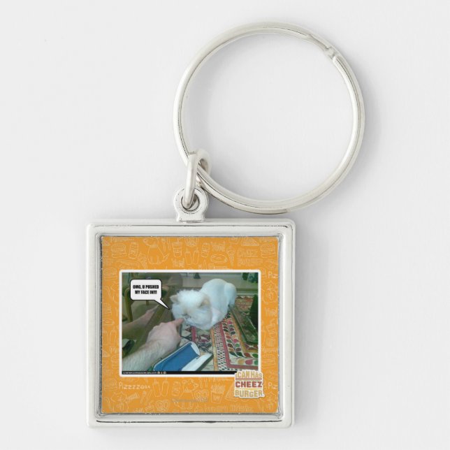 U pushed my face in! key ring (Front)
