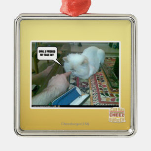 U pushed my face in! metal tree decoration