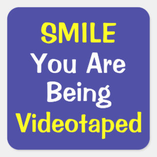 U R Being Watched! Square Sticker