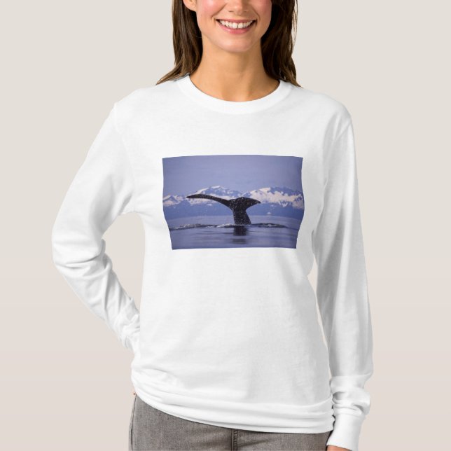 U.S.A., Alaska, Inside Passage Humpback whale T-Shirt (Front)