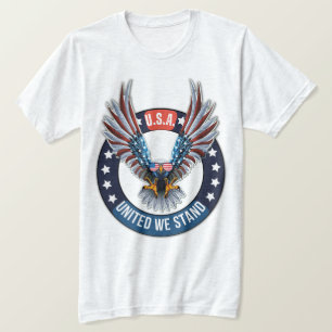 U.S.A. American Bald Eagle United We Stand T-Shirt