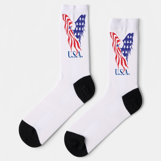 "U.S.A." American Eagle Socks (Left)