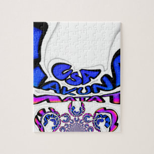 U.S.A beautiful amazing text quote design Jigsaw Puzzle